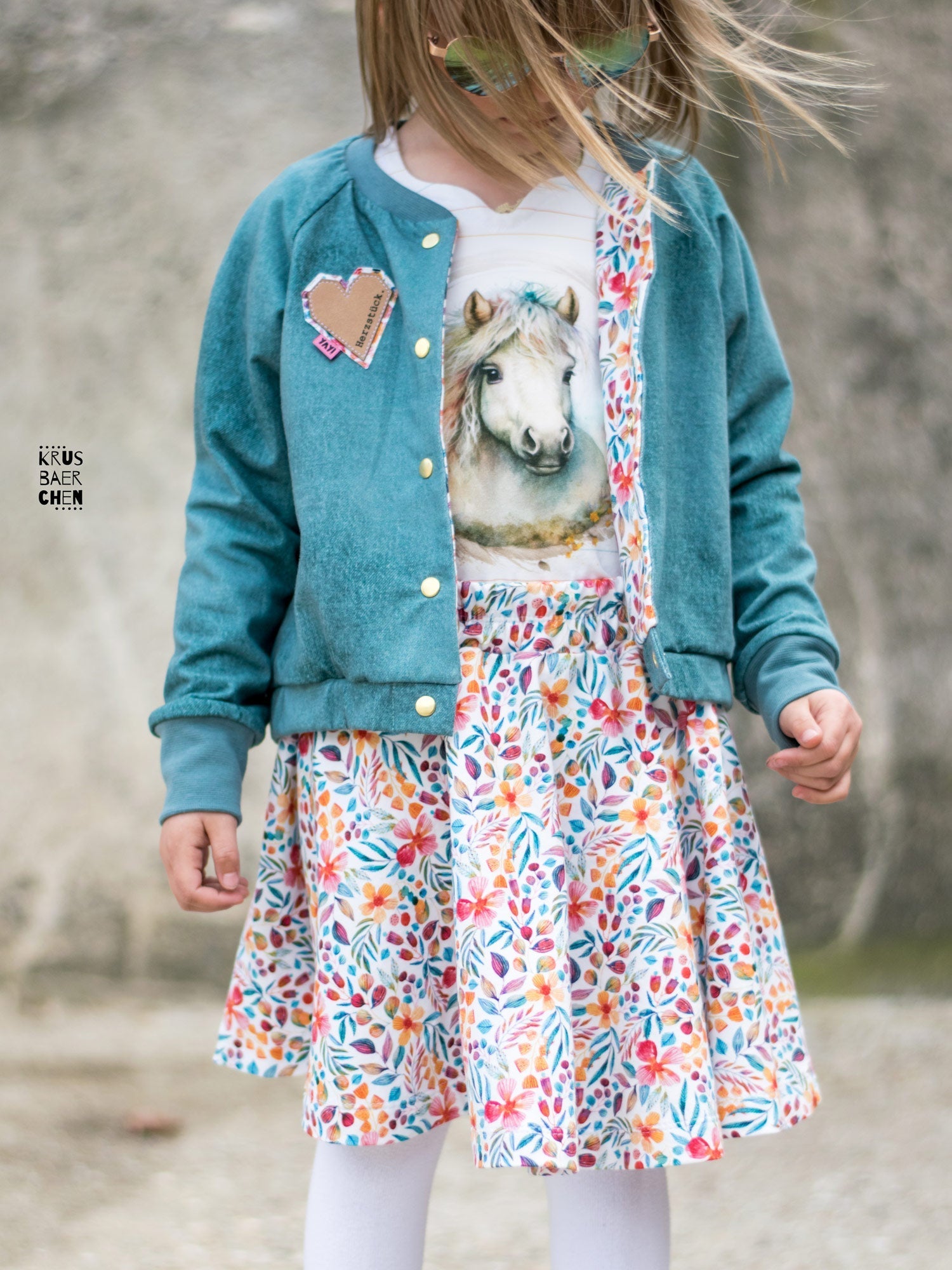 REST 70cm - Pferdeliebe Denim blau *Bio Jersey*