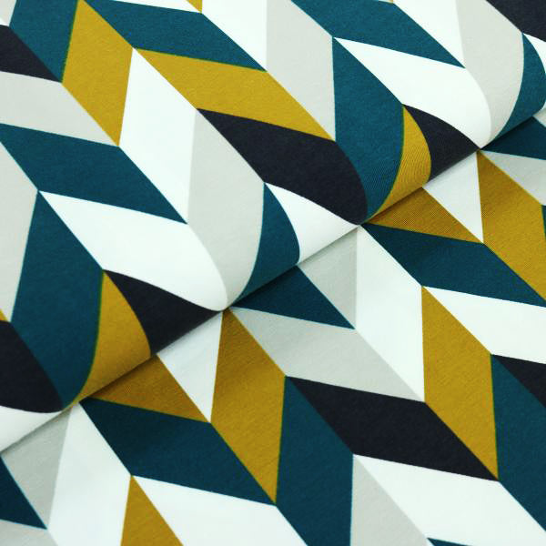 Chevron Chevy Streifen Petrol Jersey