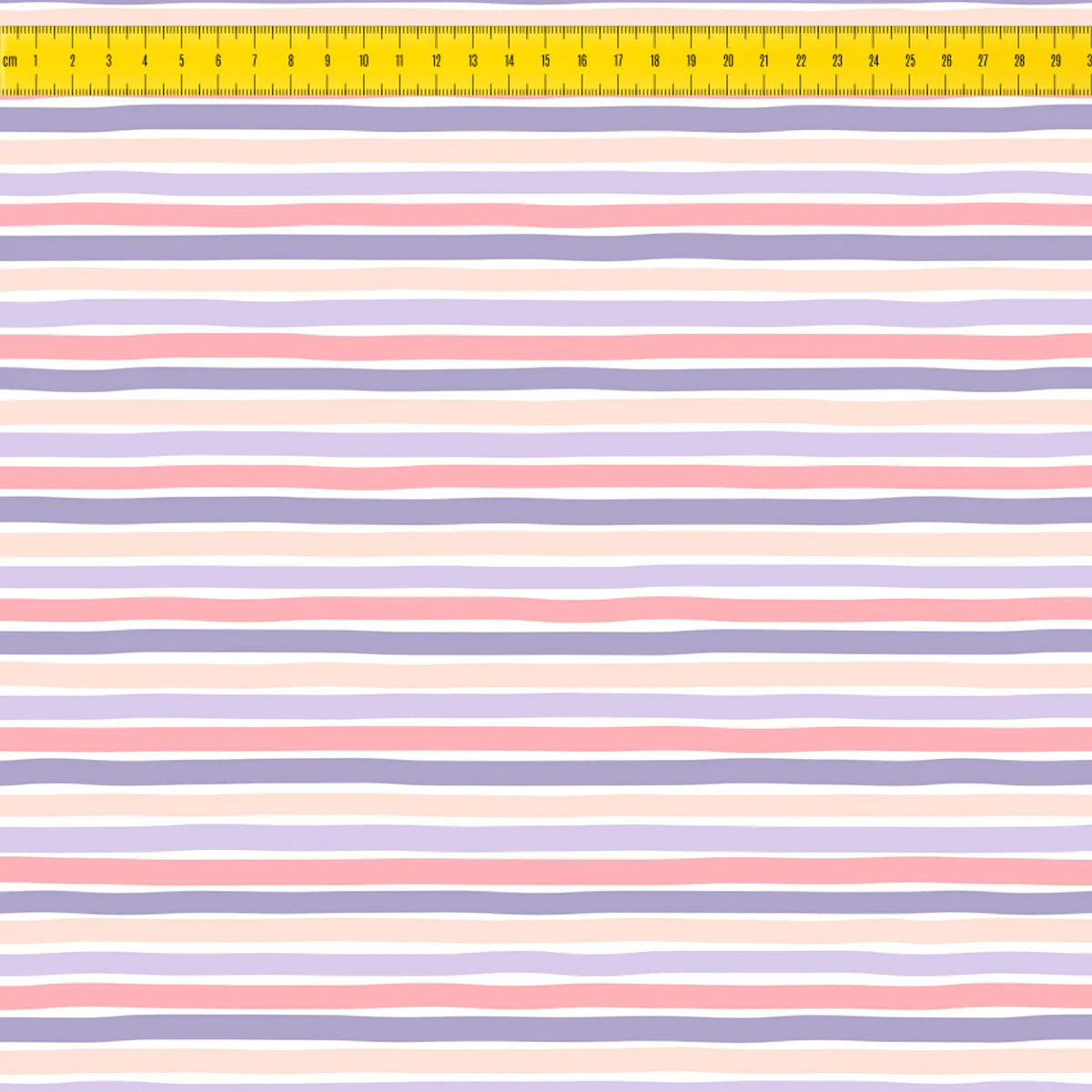 B-Ware - 50cm - Einhorn Flora Stripes *Bio French Terry*