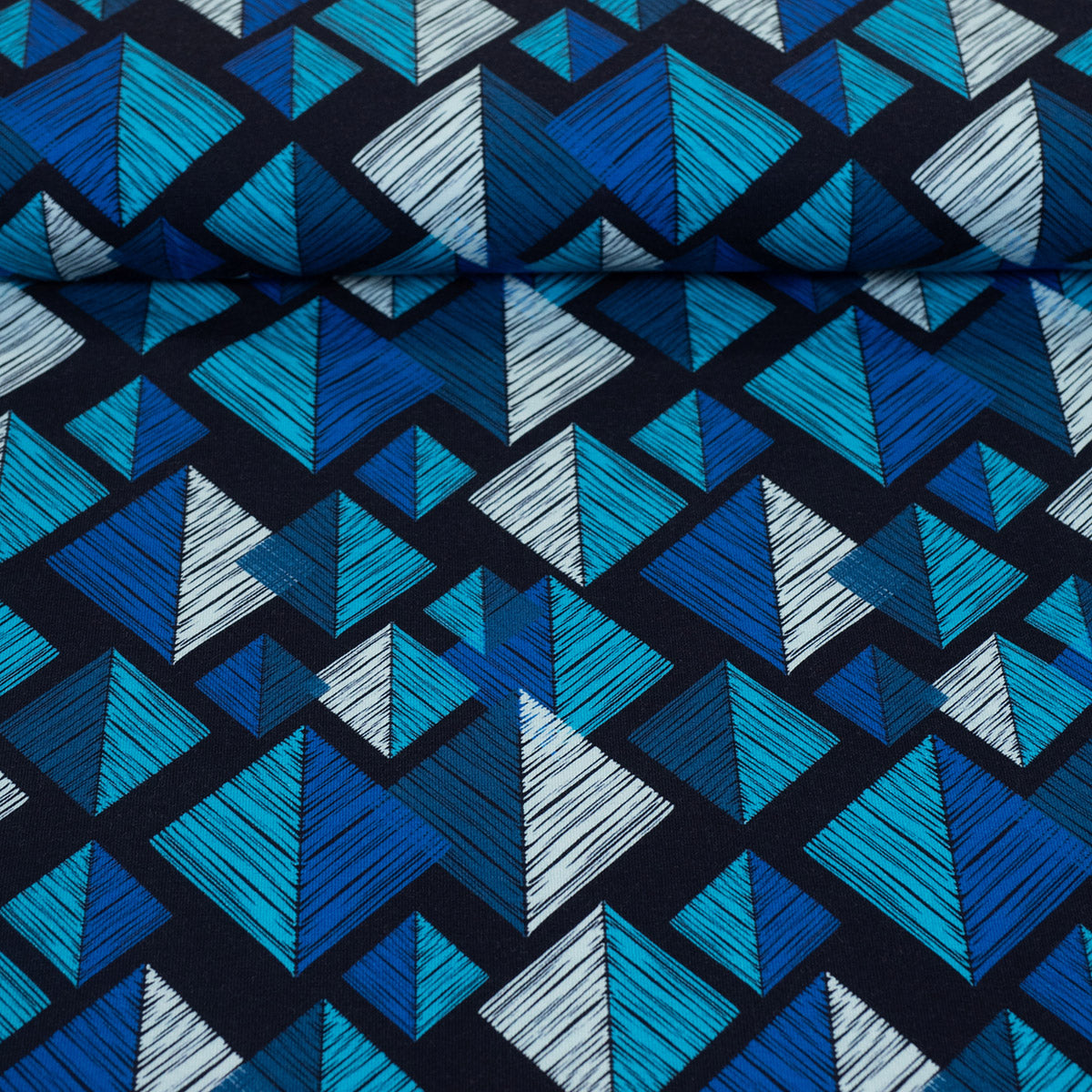 Tangram blau *Bio Jersey*