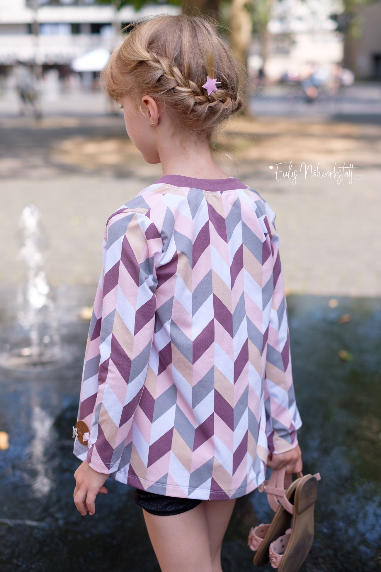 Chevron Chevy Streifen Rosa Jersey