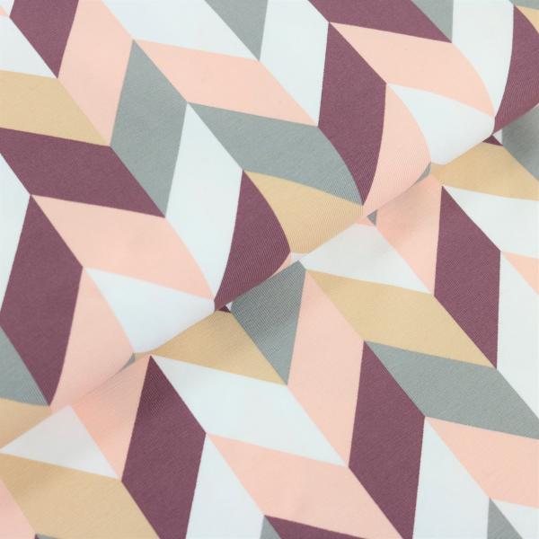 Chevron Chevy Streifen Rosa Jersey