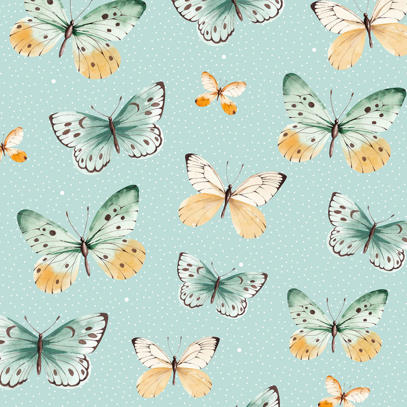 Schwarze Mieze Butterfly Schmetterlinge *Bio Jersey*